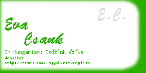 eva csank business card